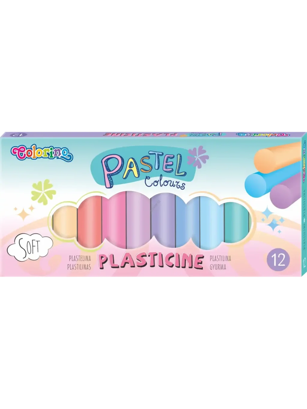 modelovací hmota - plastelína Pastel, kulatá, 12 barev