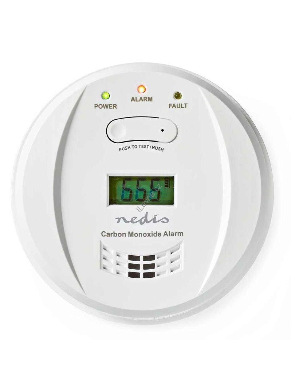NEDIS detektor oxidu uhelnatého/ EN 50291/ hlasitost 85 dB/ 2x AA/ životnost až 5 let/ bílý