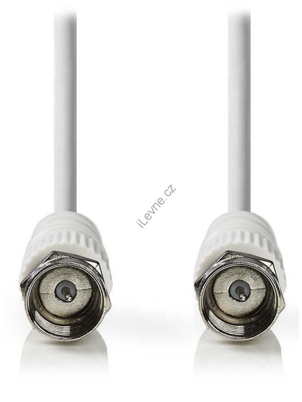 NEDIS kabel anténní/ F zástrčka - F zástrčka/ bílý/ 1,5m