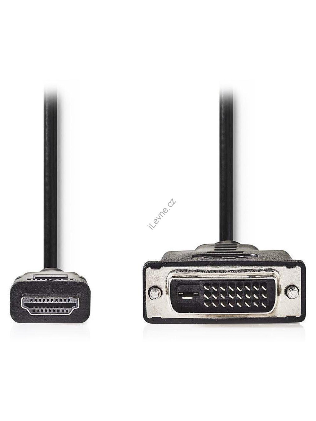 NEDIS kabel HDMI - DVI/ konektor HDMI - 24+1pinová zástrčka DVI-D/ černý/ 2m