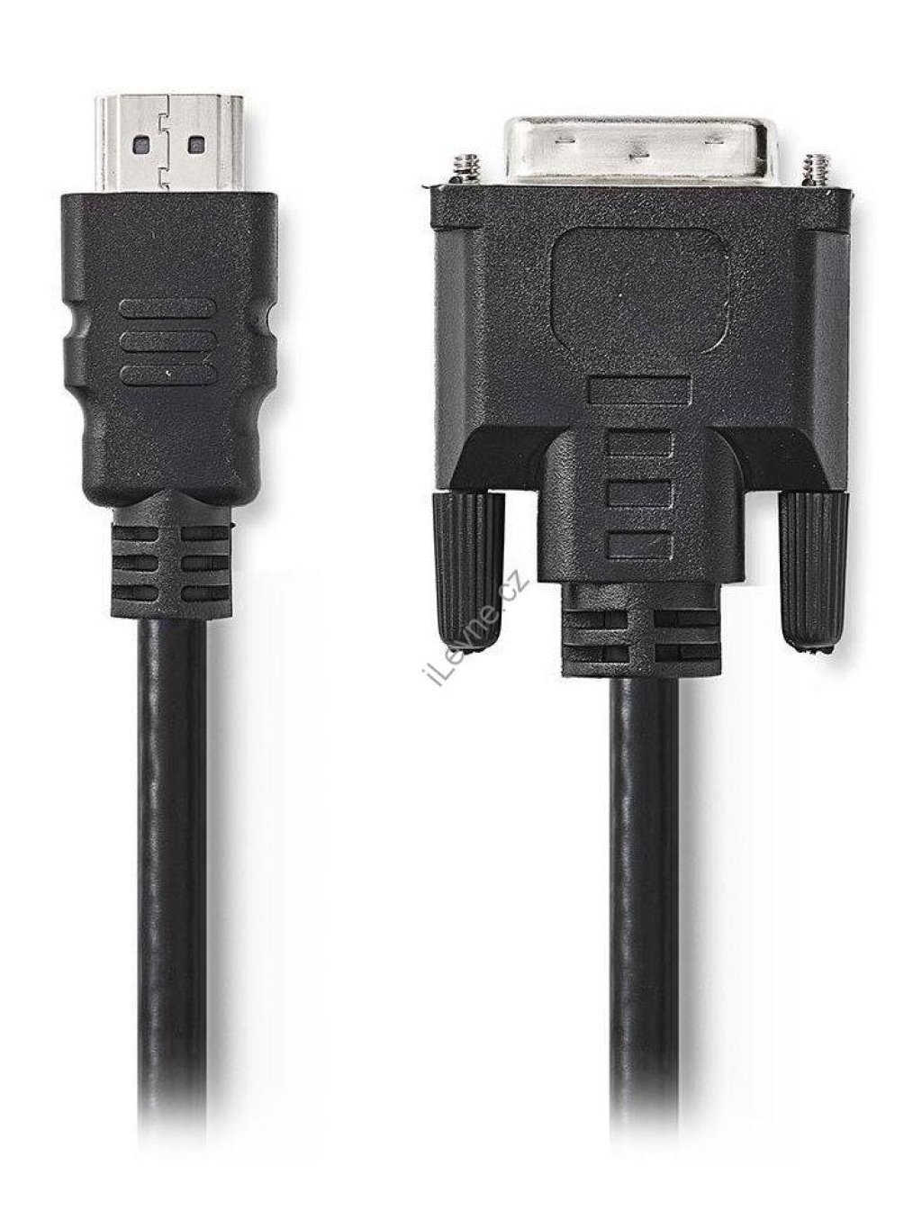 NEDIS kabel HDMI - DVI/ konektor HDMI - 24+1pinová zástrčka DVI-D/ černý/ 2m