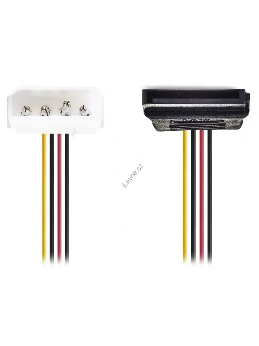 NEDIS redukční kabel interního napájení/ 15-pinová zásuvka SATA - zástrčka Molex/ 15cm