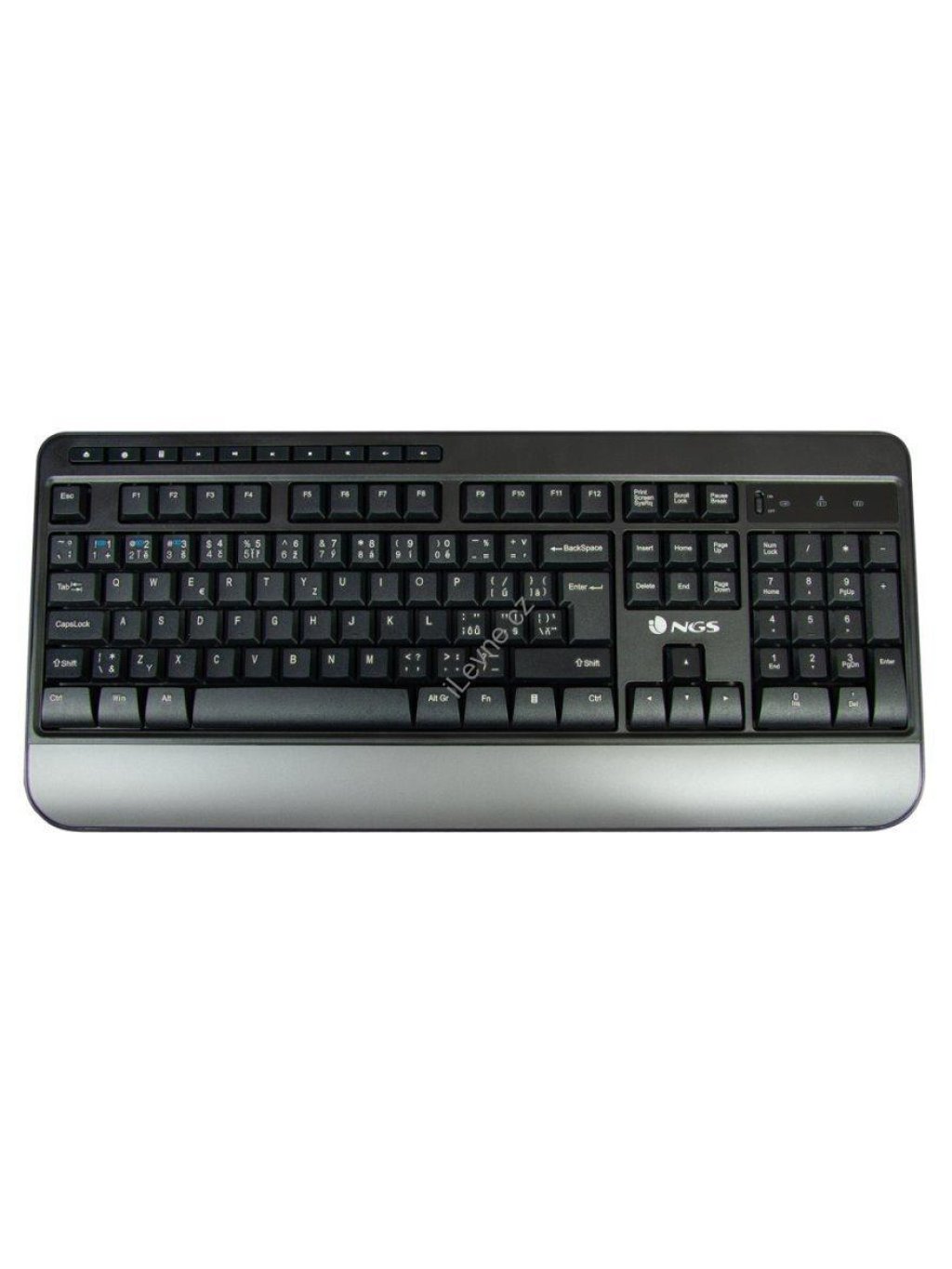 NGS SPELL KIT/ Bezdrátový set/ Klávesnice,myš/ USB/ USB-C/ BT/ černá/ CZ+SK layout