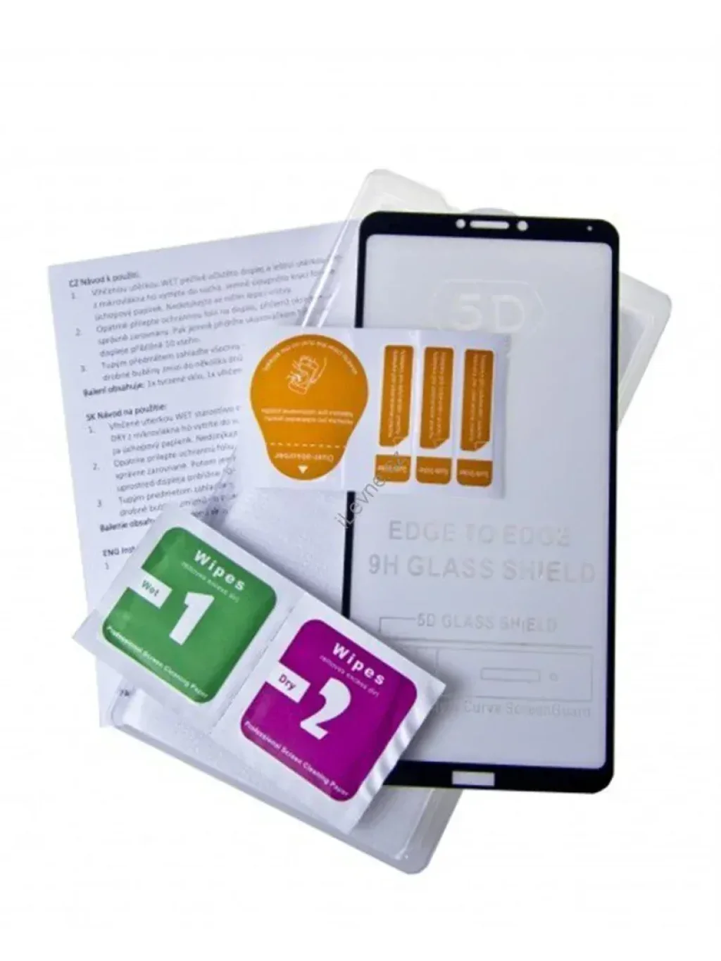 Ochranné tvrzené sklo ALIGATOR PRINT černá, Xiaomi Redmi Note7, celoplošné lepení