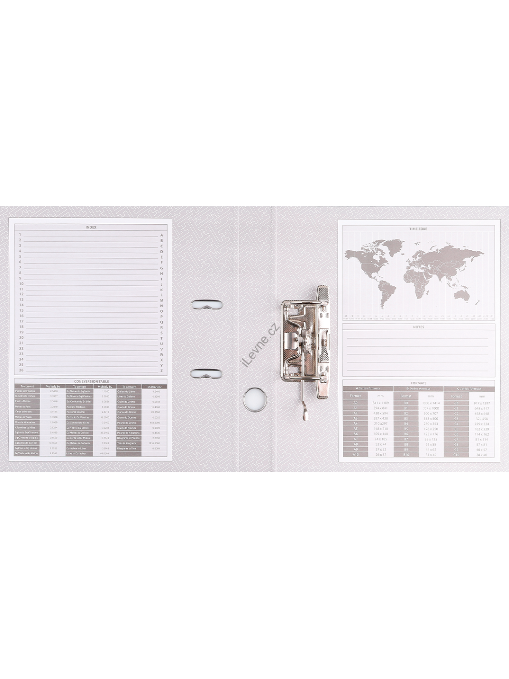 Office Products pákový pořadač Basic, A4/75 mm, PP, kovová lišta, tmavě modrý
