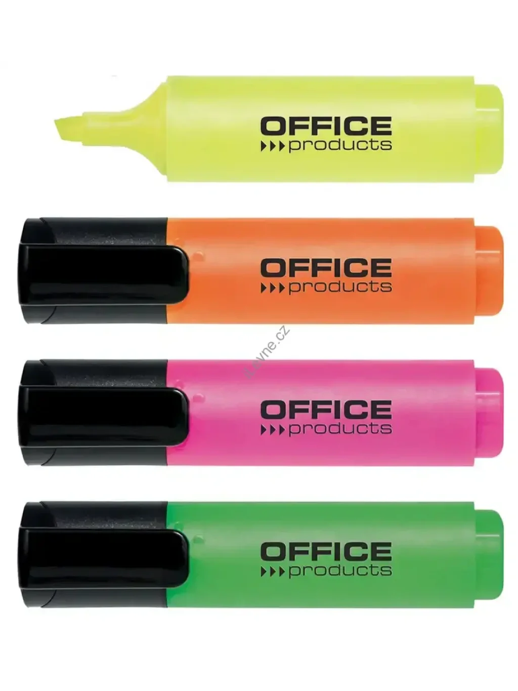 Office Products zvýrazňovače, š. stopy 2-5 mm, sada 4 barev