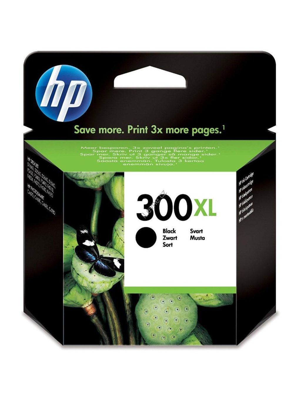 Originální HP 300XL - černá inkoustová kazeta, CC641EE