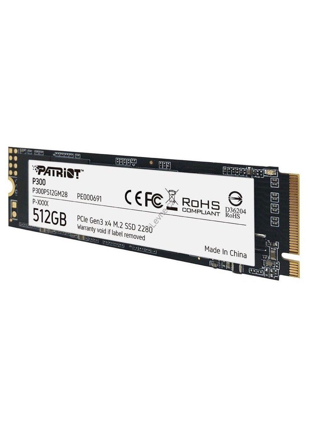 PATRIOT P300 512GB SSD / Interní / M.2 PCIe Gen3 x4 NVMe 1.3 / 2280