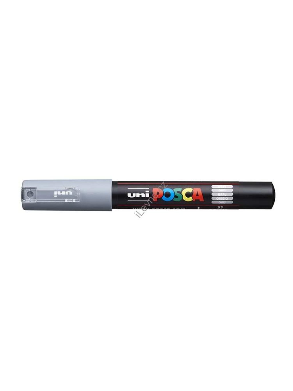 PC-1M akrylový popisovač Posca, 0,7 mm, šedý (37)
