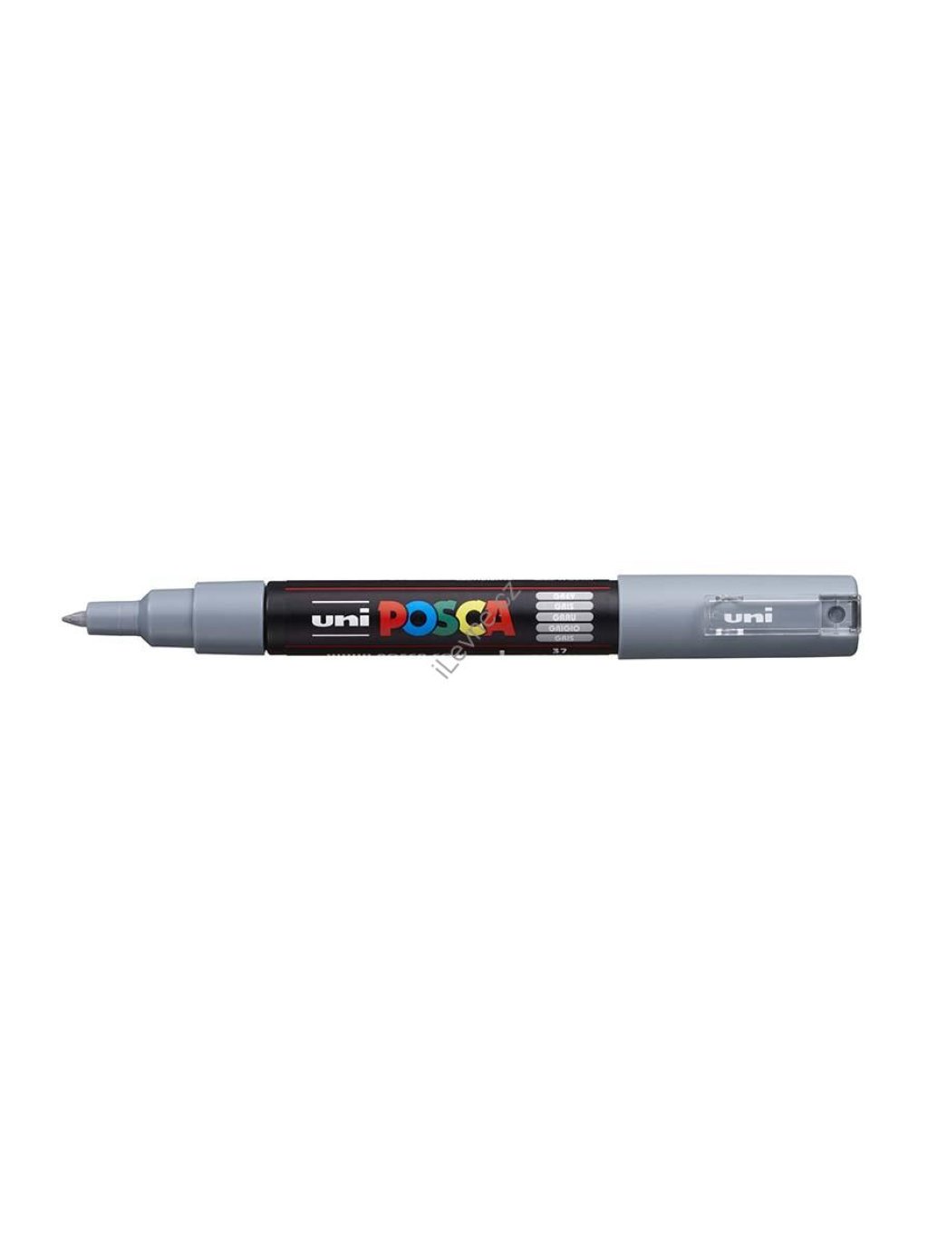 PC-1M akrylový popisovač Posca, 0,7 mm, šedý (37)