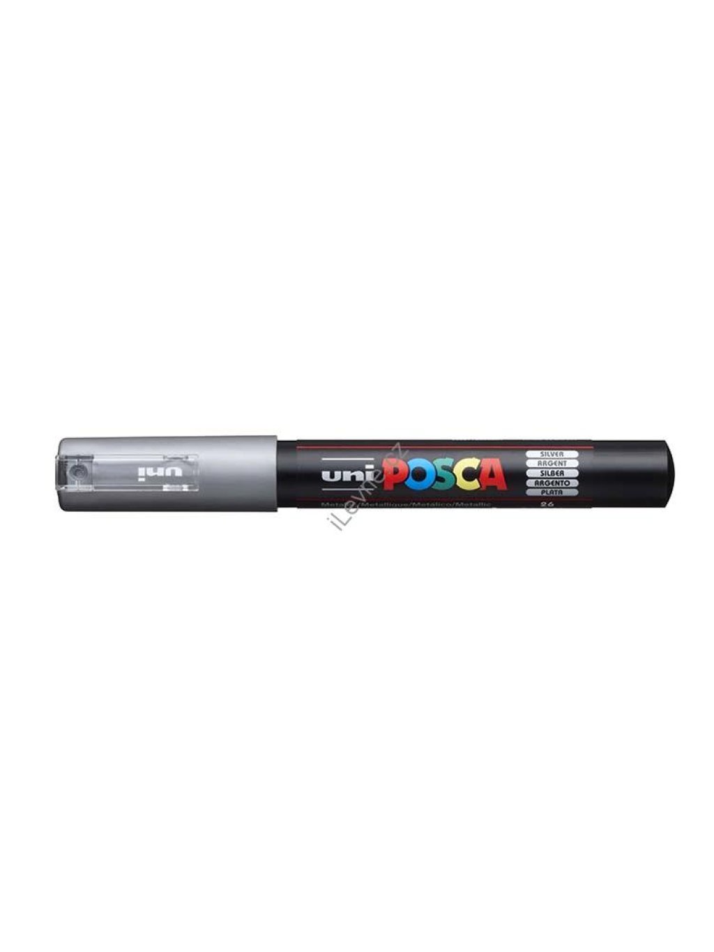 PC-1M akrylový popisovač Posca, 0,7 mm, stříbrný (26)