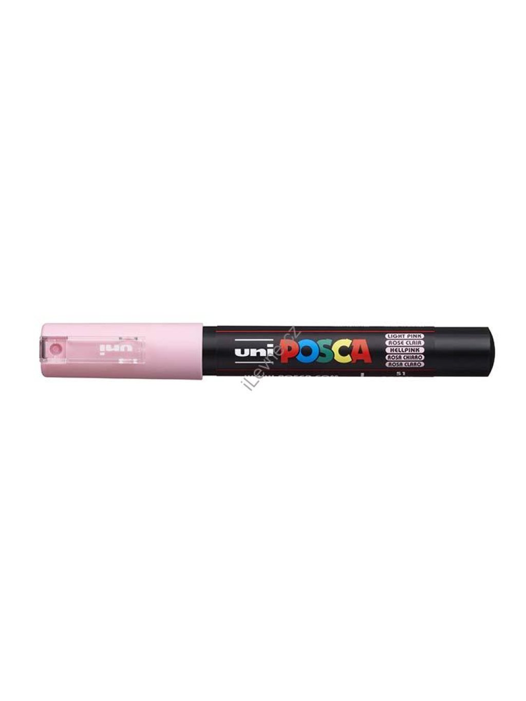 PC-1M akrylový popisovač Posca, 0,7 mm, sv. růžový (51)
