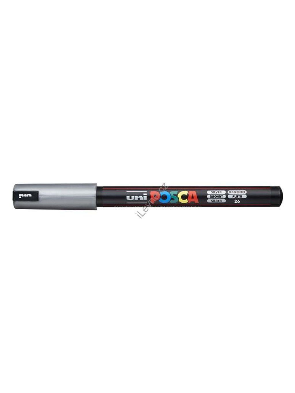 PC-1MR akrylový popisovač Posca, 0,7 mm, stříbrný (26)