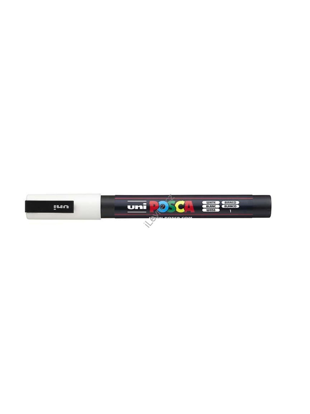 PC-3M akrylový popisovač Posca, 0,9-1,3 mm, bílý (1)