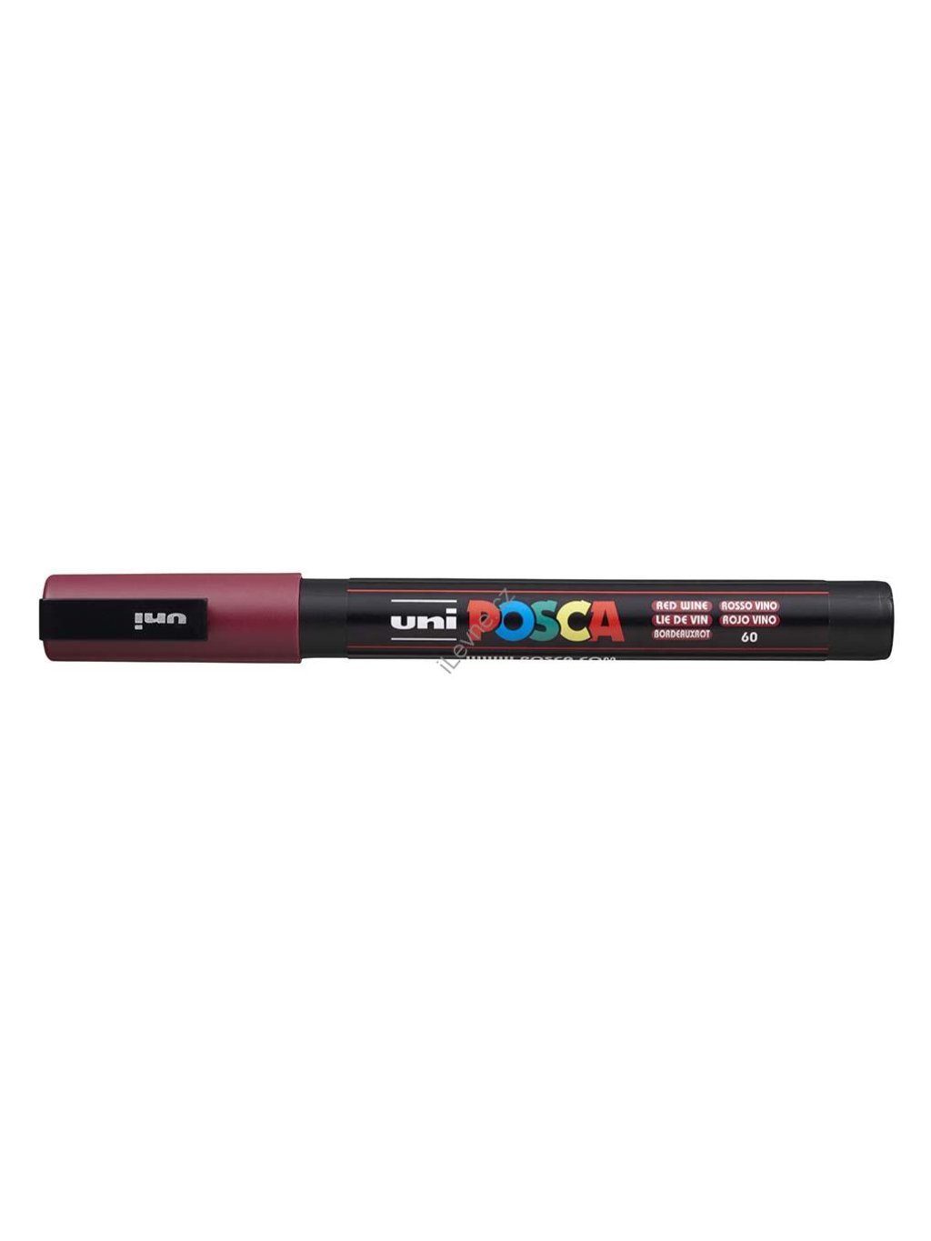 PC-3M akrylový popisovač Posca, 0,9-1,3 mm, bordó (60)