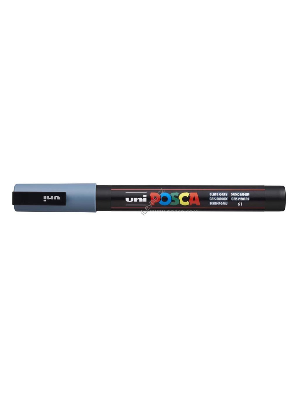 PC-3M akrylový popisovač Posca, 0,9-1,3 mm, břidlicově šedý (61)