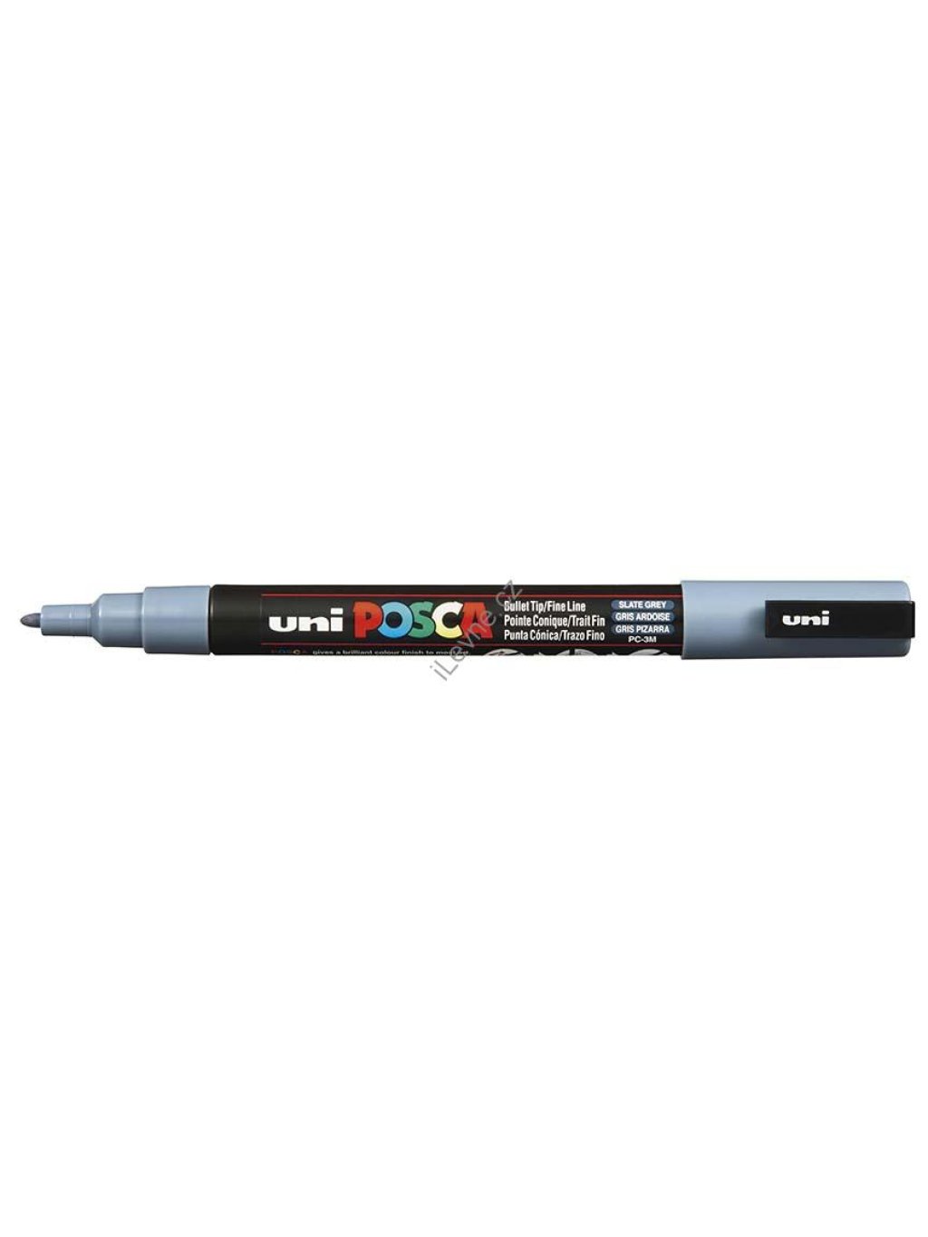 PC-3M akrylový popisovač Posca, 0,9-1,3 mm, břidlicově šedý (61)