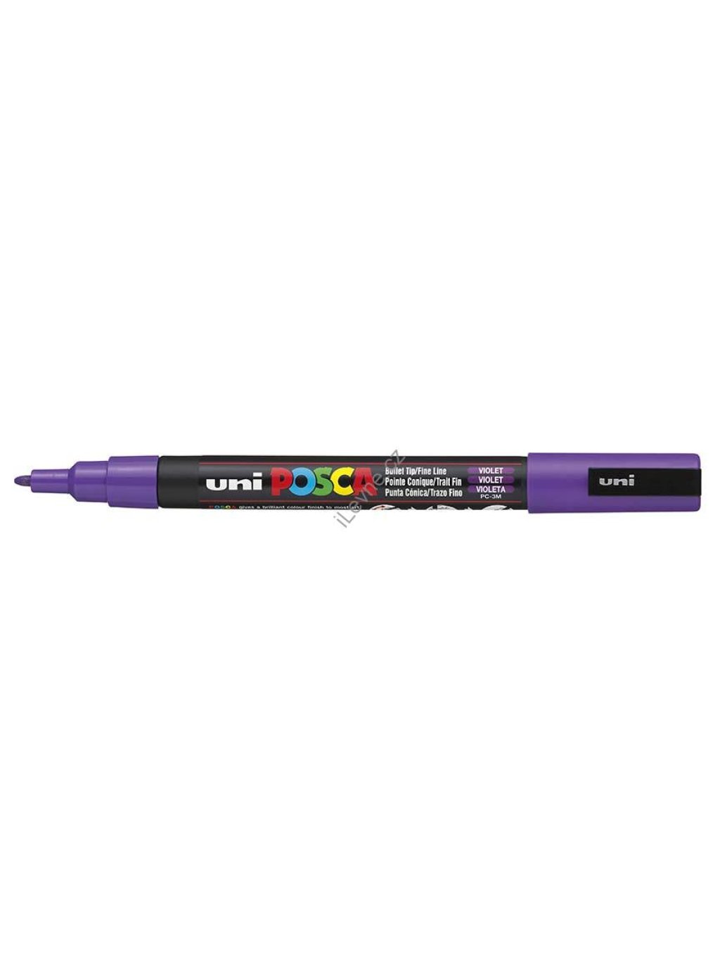 PC-3M akrylový popisovač Posca, 0,9-1,3 mm, fialový (12)