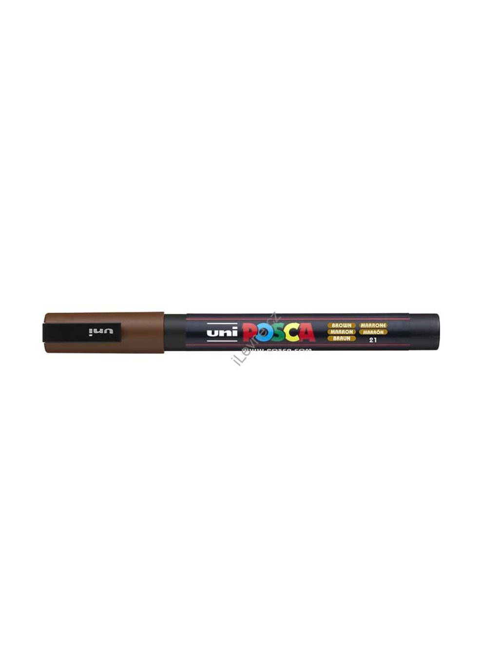 PC-3M akrylový popisovač Posca, 0,9-1,3 mm, hnědý (21)