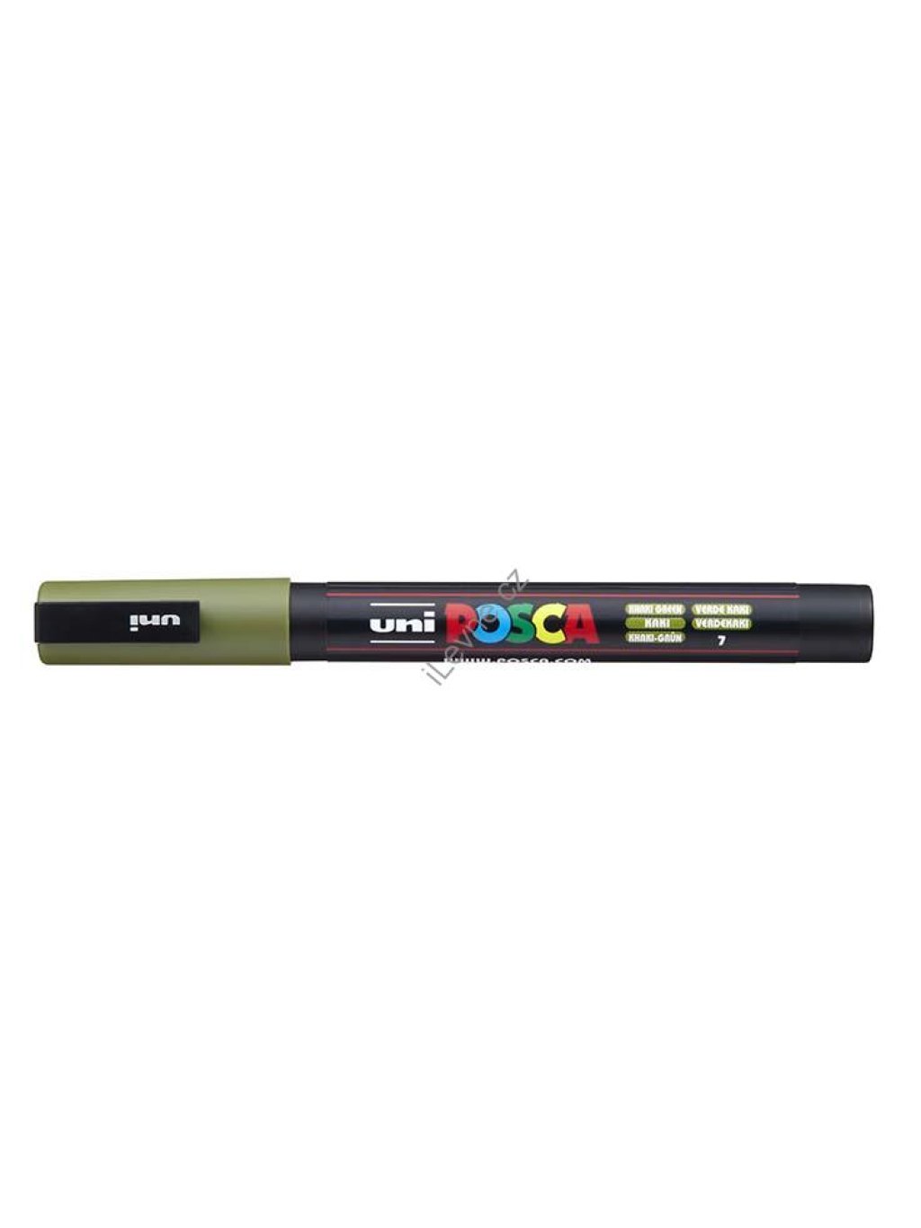 PC-3M akrylový popisovač Posca, 0,9-1,3 mm, khaki zelený (7)