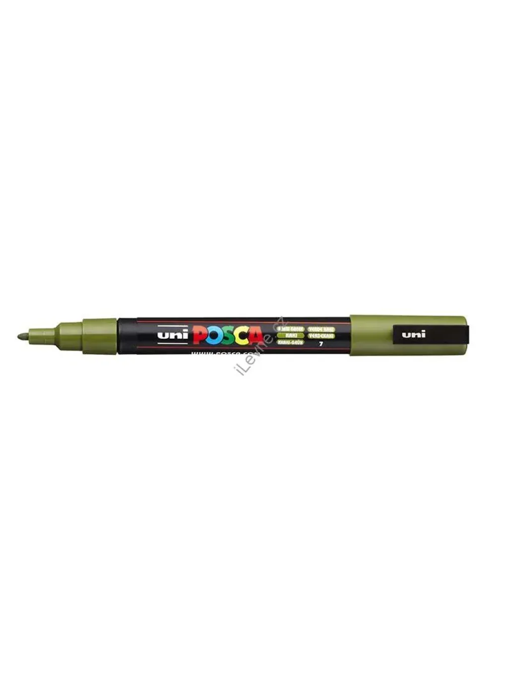 PC-3M akrylový popisovač Posca, 0,9-1,3 mm, khaki zelený (7)