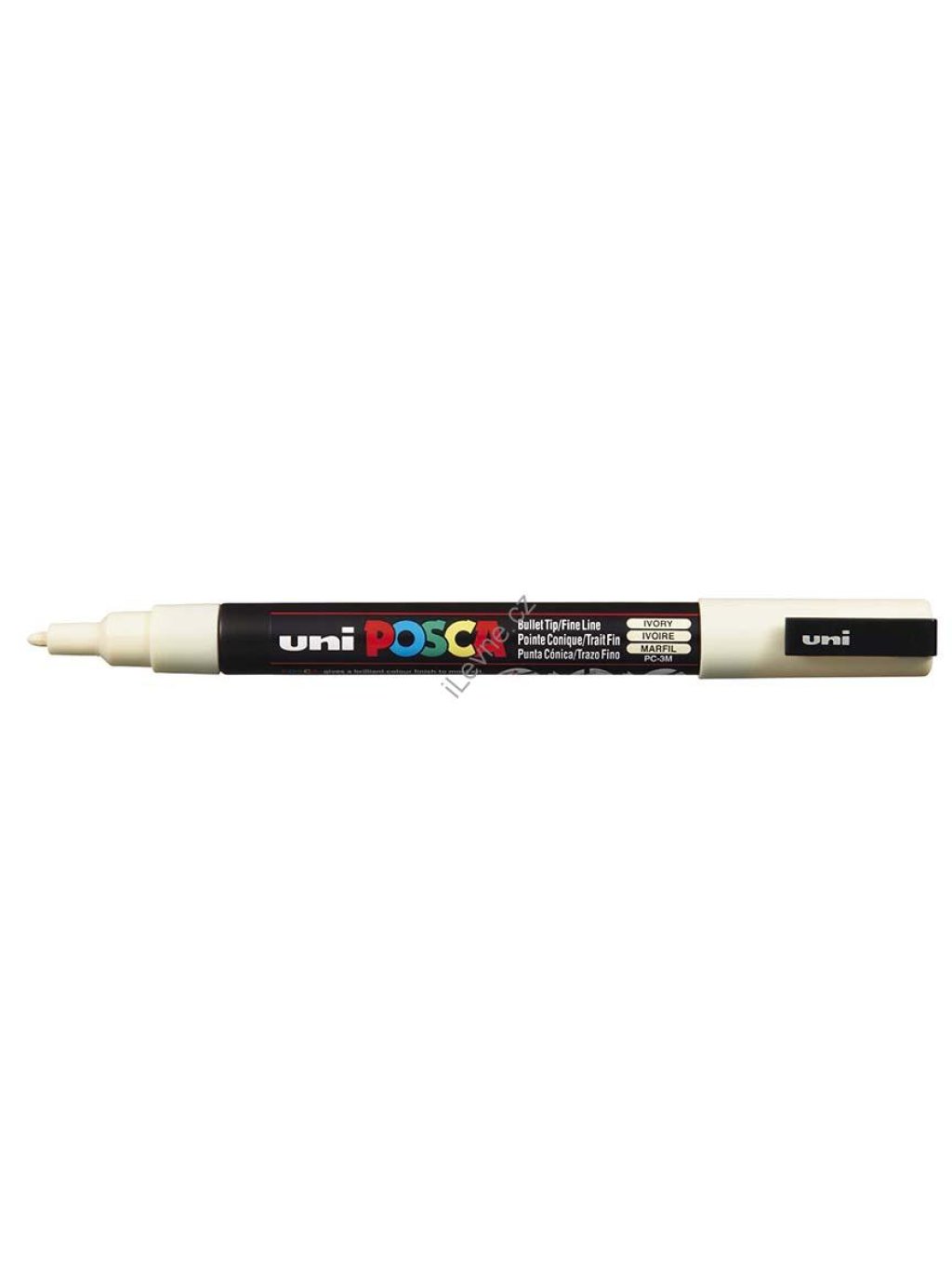PC-3M akrylový popisovač Posca, 0,9-1,3 mm, smetanový (46)