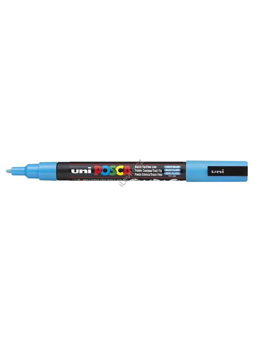 PC-3M akrylový popisovač Posca, 0,9-1,3 mm, sv. modrý (8)