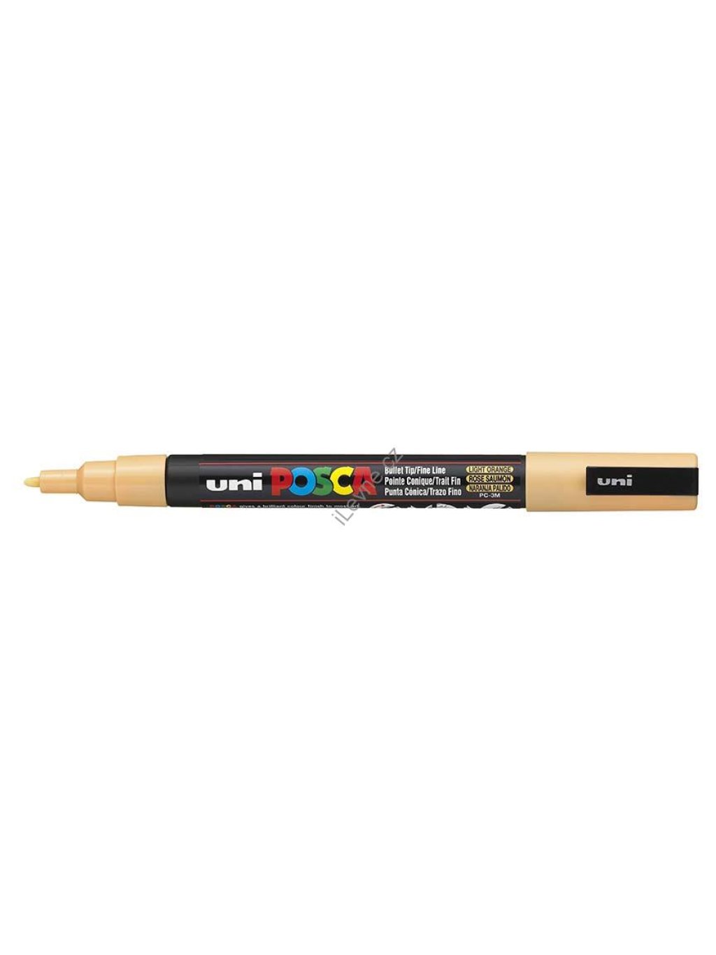 PC-3M akrylový popisovač Posca, 0,9-1,3 mm, sv. oranžový (54)