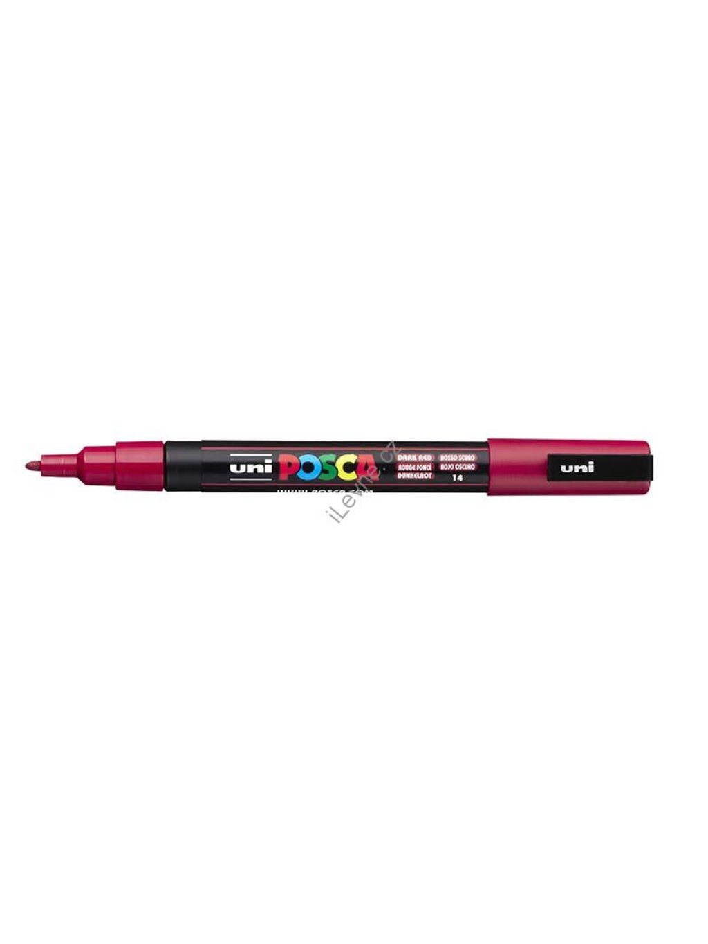 PC-3M akrylový popisovač Posca, 0,9-1,3 mm, tm. červený (14)