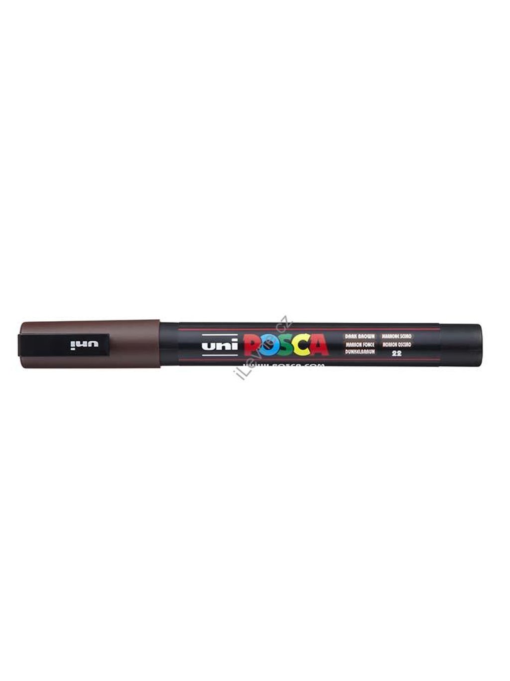 PC-3M akrylový popisovač Posca, 0,9-1,3 mm, tm. hnědý (22)