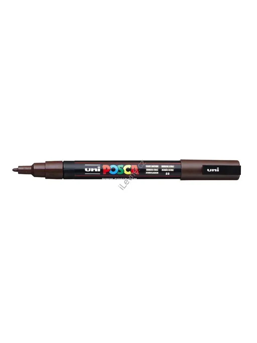 PC-3M akrylový popisovač Posca, 0,9-1,3 mm, tm. hnědý (22)