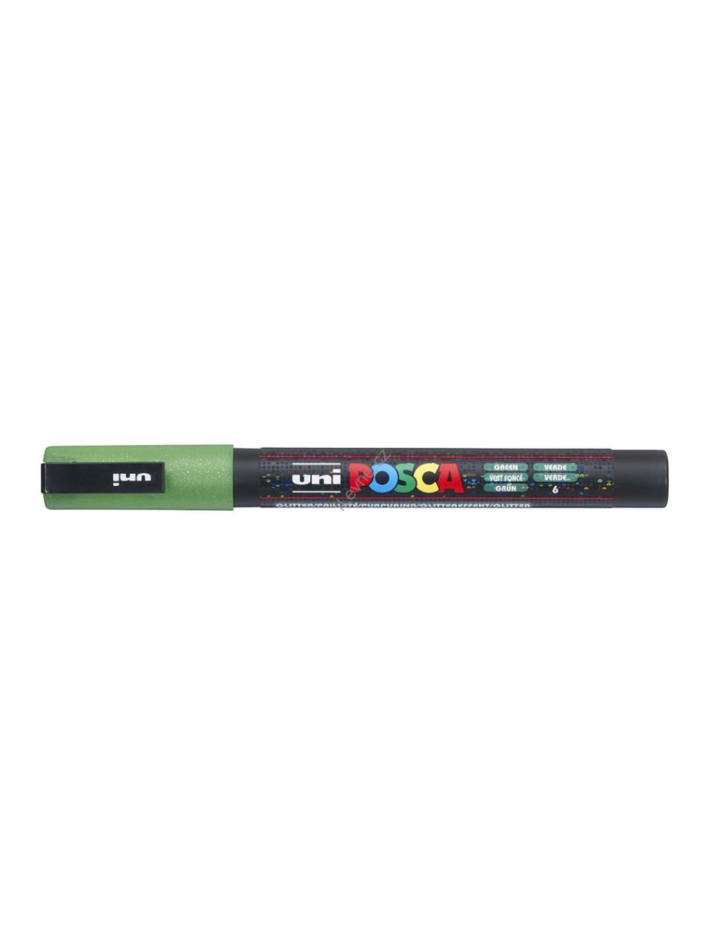 PC-3M akrylový popisovač Posca, 0,9-1,3 mm, zelený (6)