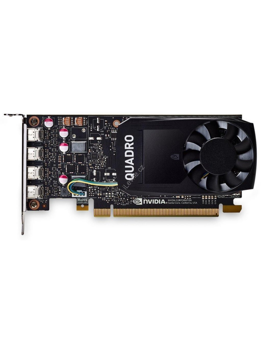 PNY Quadro P1000 V2 DP / 4GB GDDR5 / PCI-E / 4x miniDP 1.4 / Low profile bracket v balení
