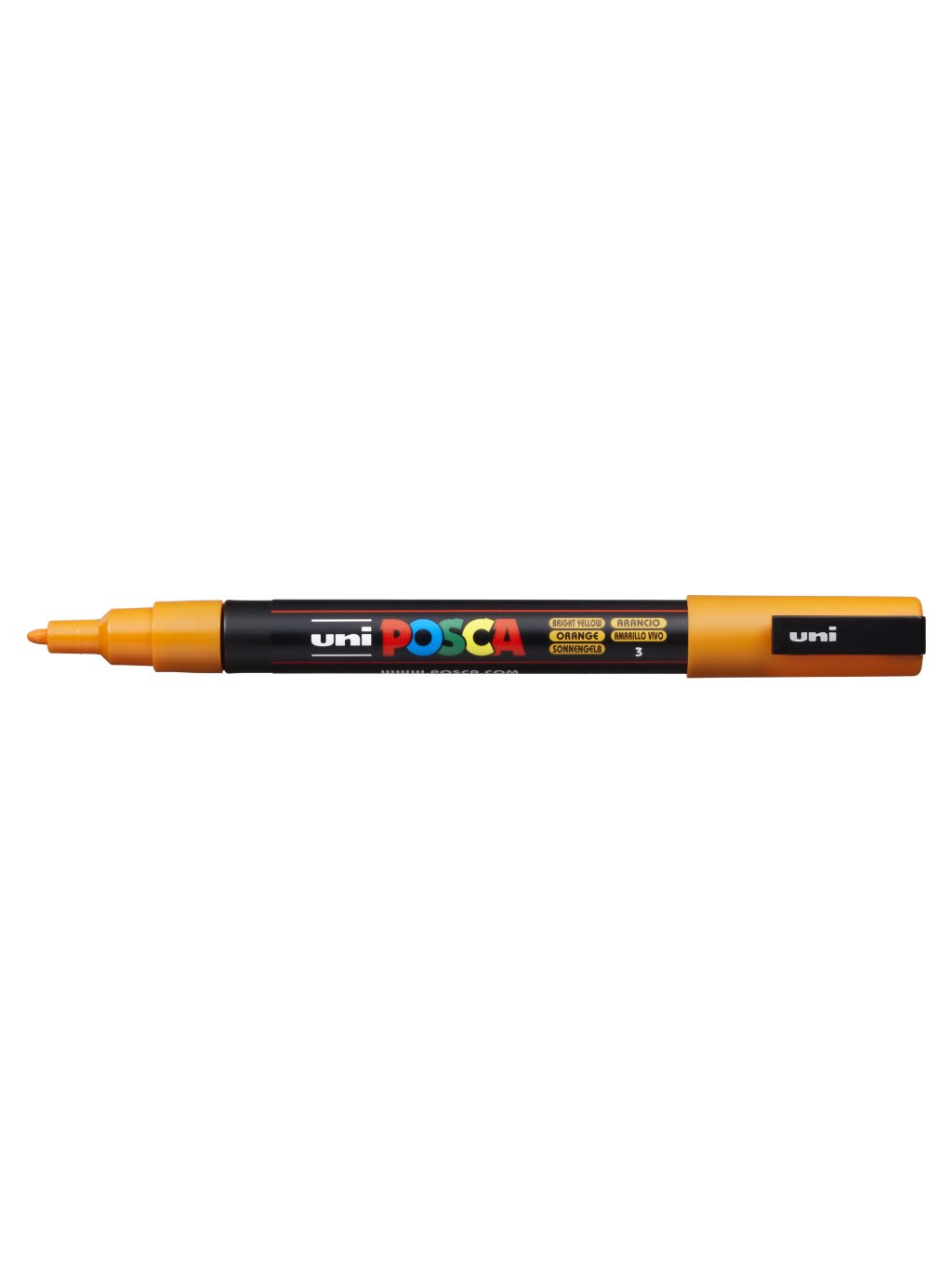 Posca popisovač PC-3M, 0,9 - 1,3 mm, jasně žlutá (3)