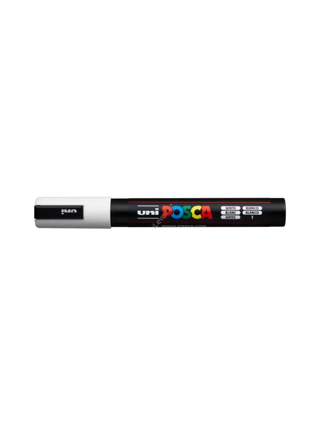 Posca popisovač PC-5M, 1,8 - 2,5 mm, bílá (1)