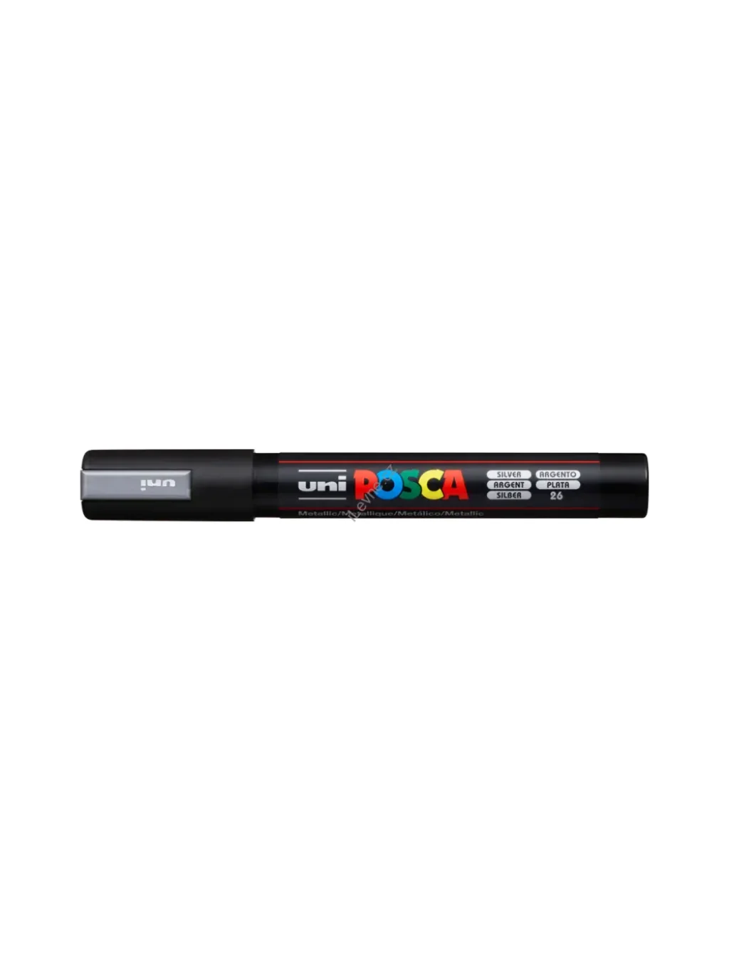Posca popisovač PC-5M, 1,8 - 2,5 mm, stříbrná (26)