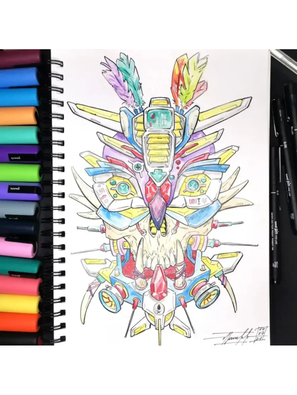 Posca sada popisovačů PC-3M, AUTUMN, 0,9 - 1,3 mm, mix zemitých tónů (8 ks)