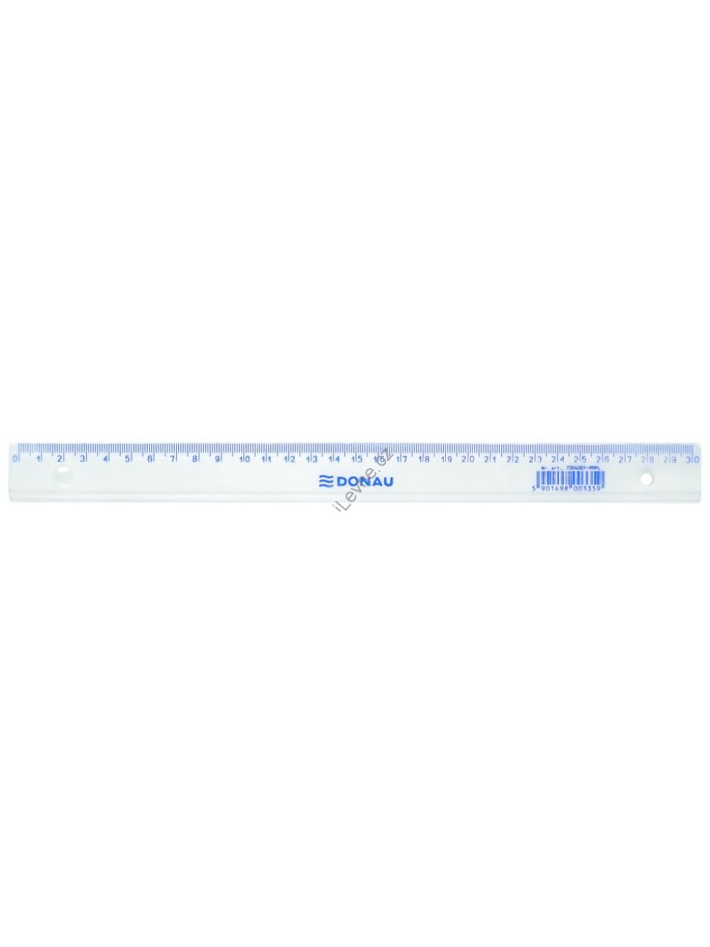 pravítko 30 cm, transparentní