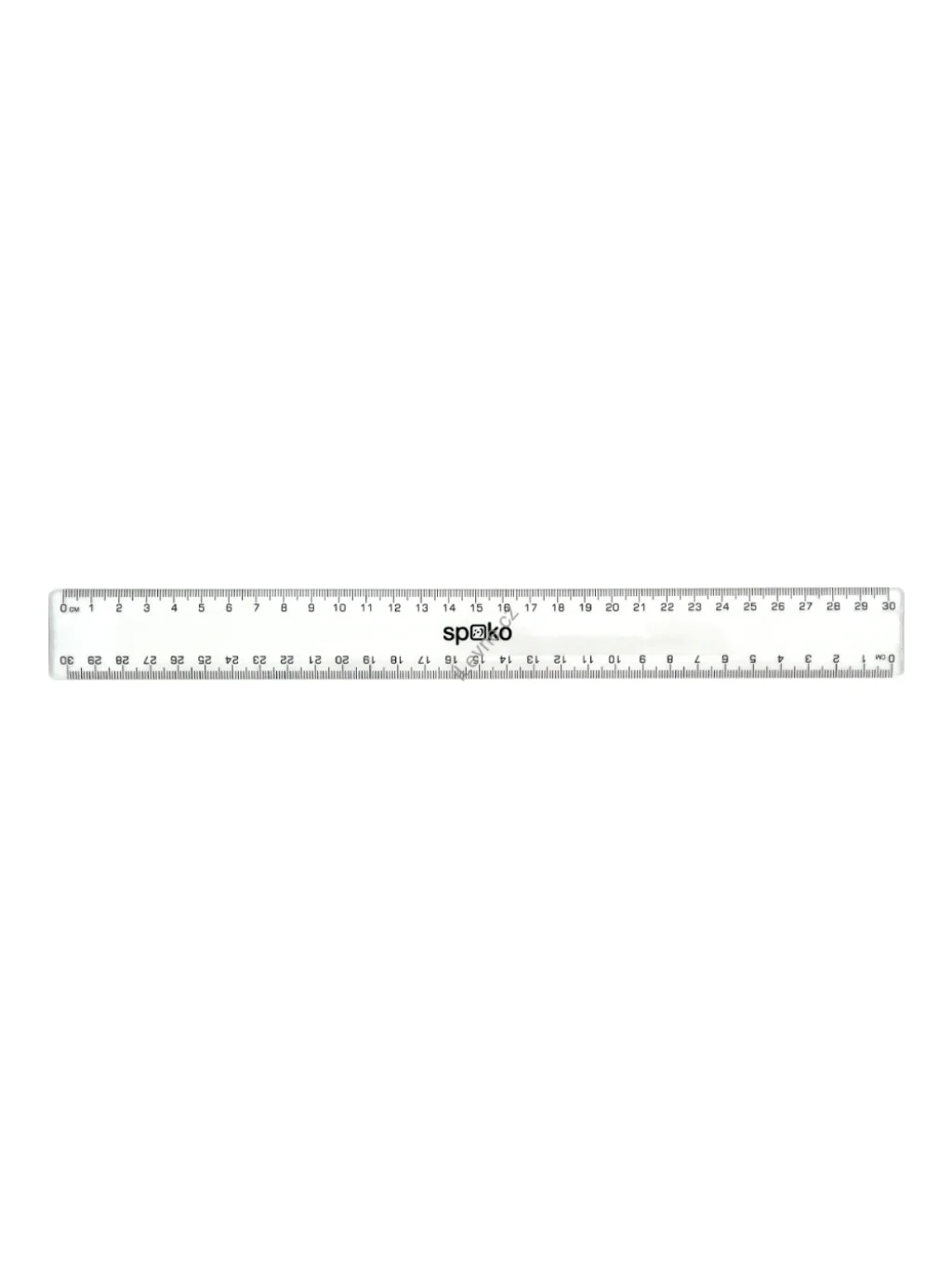 pravítko, 30 cm, transparentní