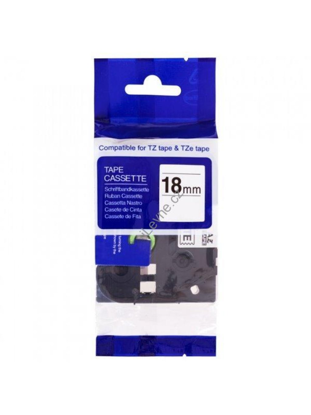 PRINTLINE kompatibilní páska s Brother HSe-651, 18mm, černý tisk/ žlutý podklad, bužírka