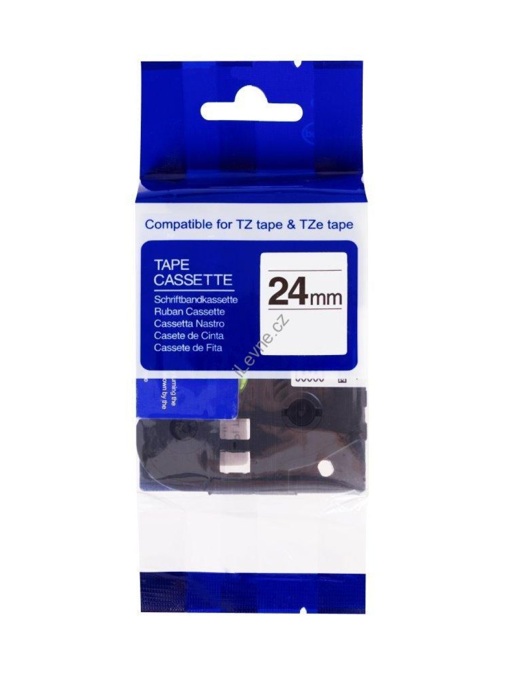 PRINTLINE kompatibilní páska s Brother TZE-751, 24mm, černý tisk/zelený podklad