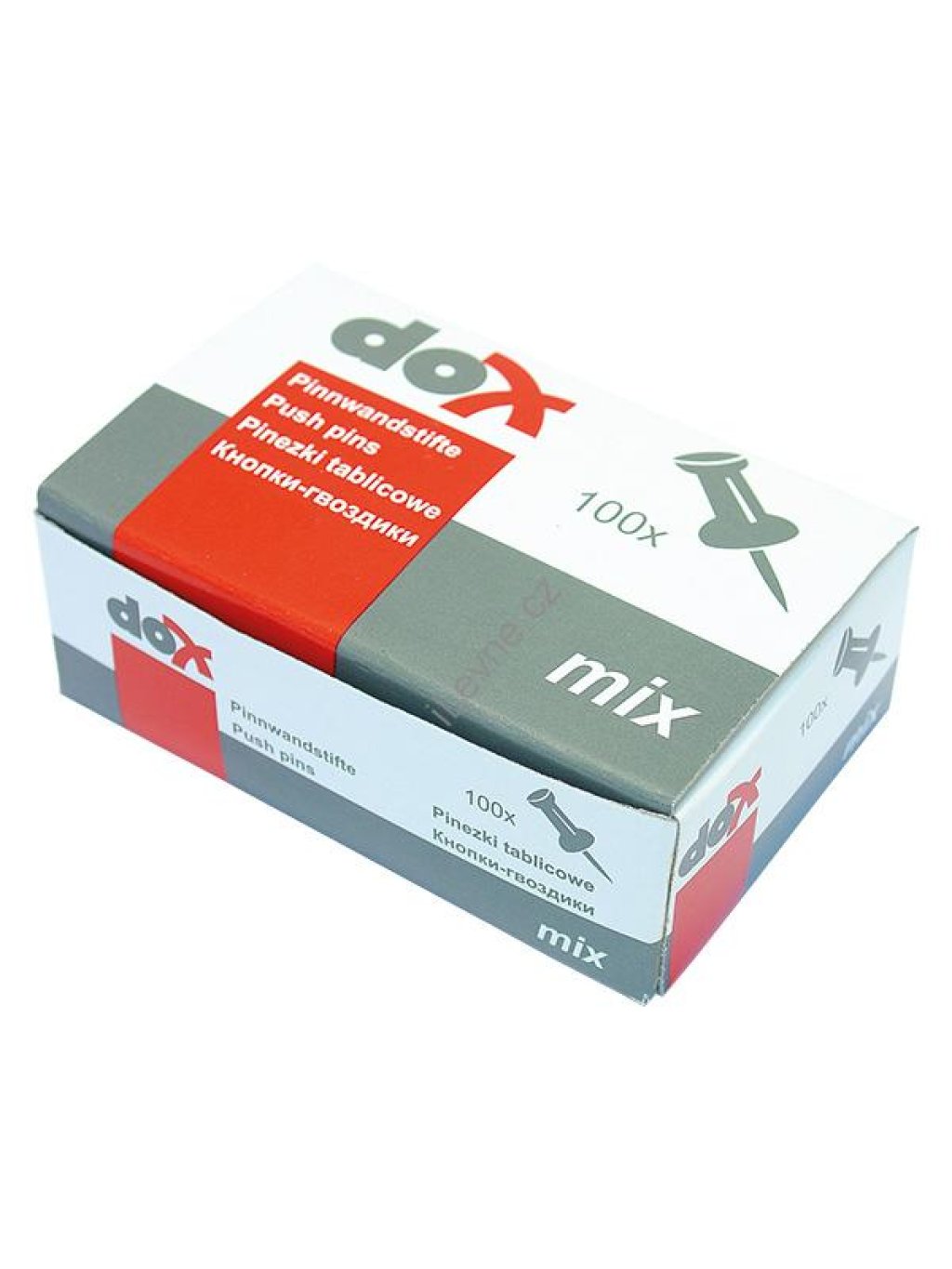 připináčky plastové, mix barev - 100 ks