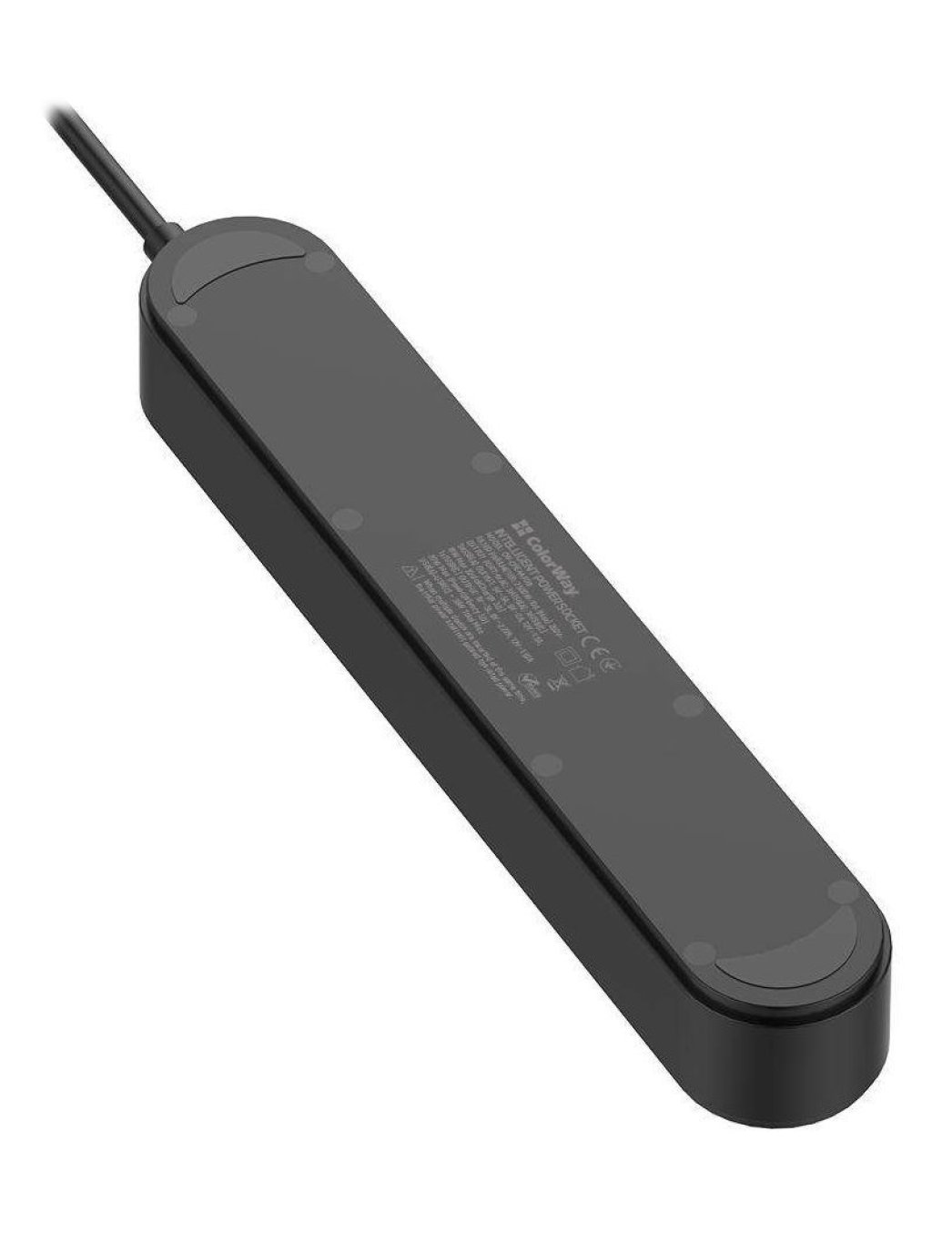 Prodlužovací napájecí přívod 4x Schuko, 3x USB-A , 1x USB-C, 45W, Černý, 2m