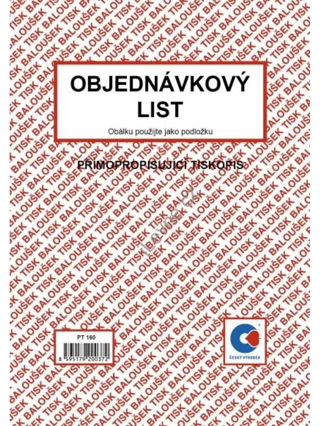 Propisující Objednávkový list A5, 50listů v bloku