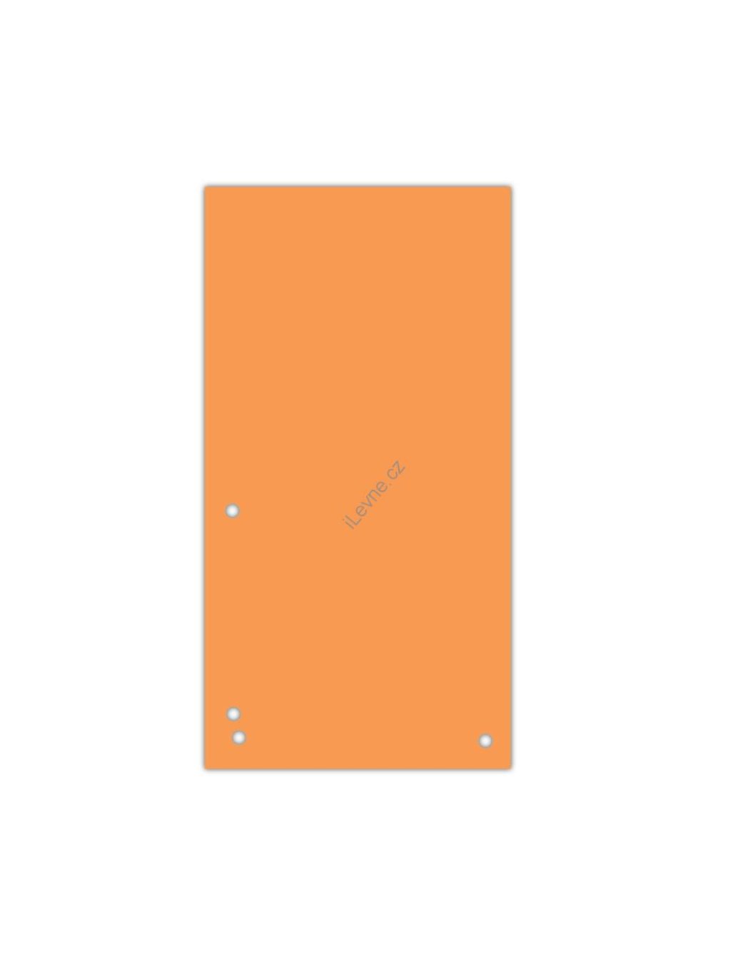 rozlišovací pruhy, 235 x 105 mm, karton, oranžové - 100 ks
