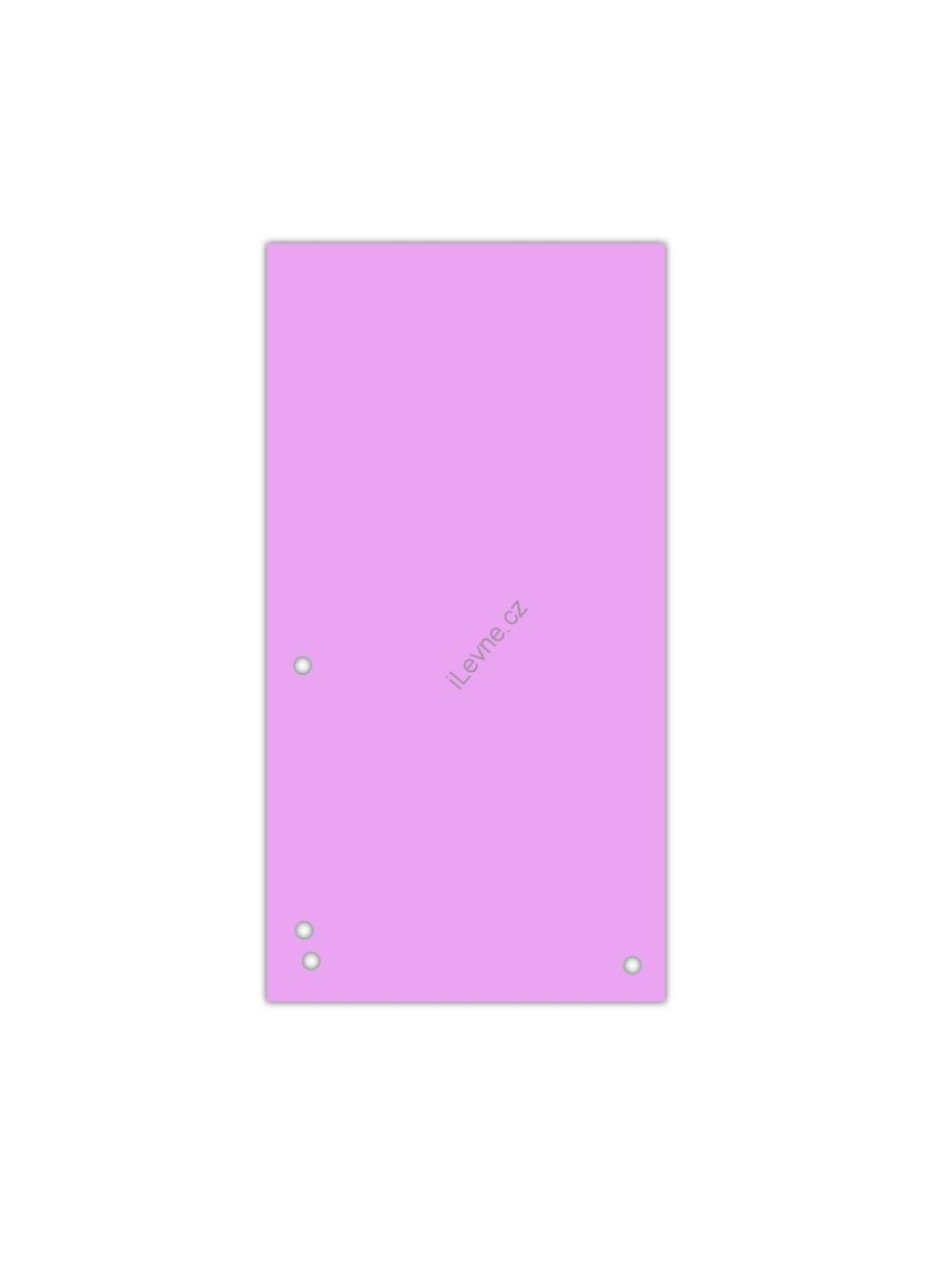 rozlišovací pruhy, 235 x 105 mm, karton, růžové - 100 ks