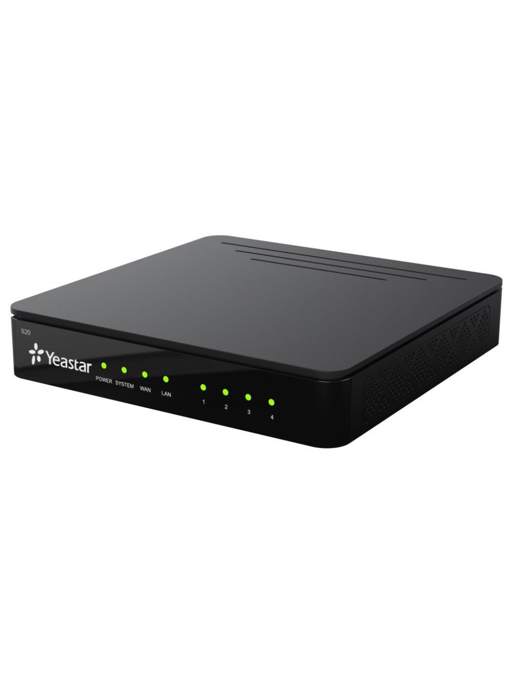 S20, IP PBX, až 4 porty, 20 uživatelů, 10 hovorů
