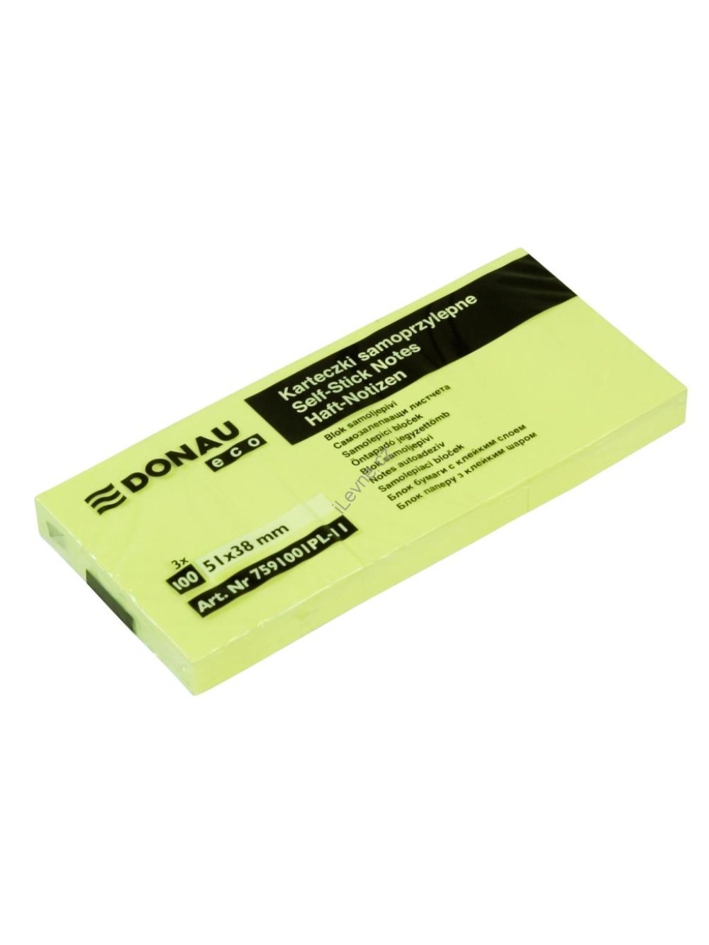 samolepicí bloček Eco 51 x 38 mm 100 listů, žlutý