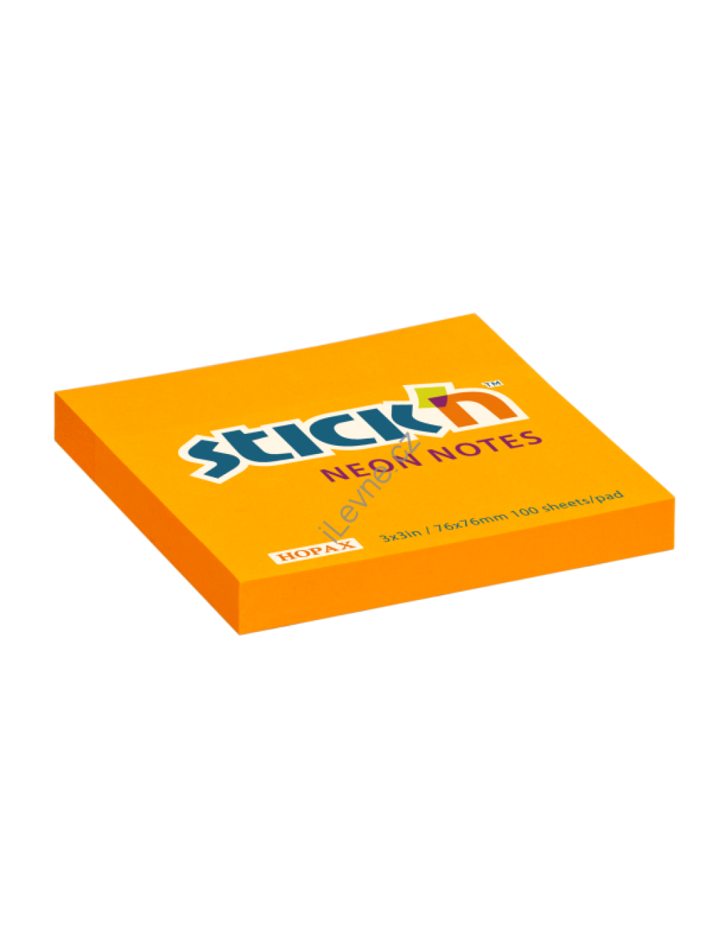 Samolepící bločky 76x76 mm oranžové neon 100 lístků