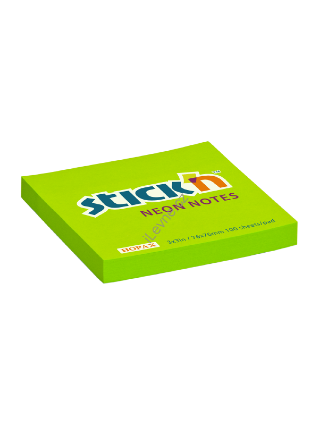 Samolepící bločky 76x76 mm zelené neon 100 lístků